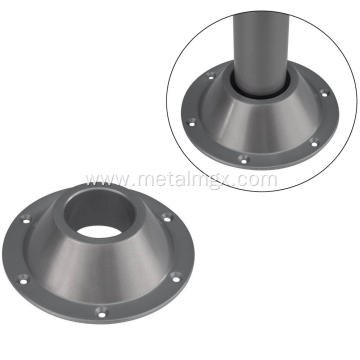 Powder Coated Gray Metal Table Leg Bracket